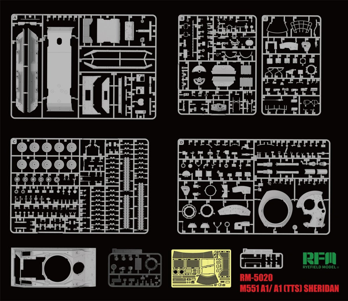 Rye Field Model 5020 1/35 M551A1/M551A1 TTS Sheridan