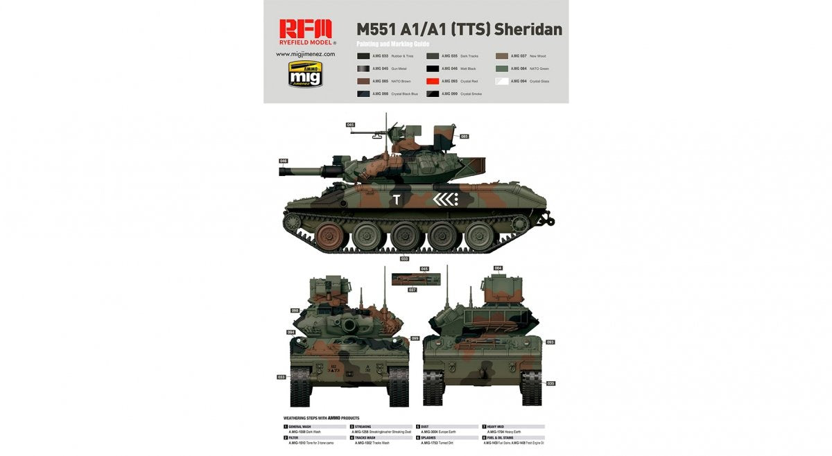 Rye Field Model 5020 1/35 M551A1/M551A1 TTS Sheridan