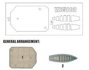 FlyHawk W35099 1/350 HMS ABERCROMBIE£¨FOR TRUMPETER 05336£©Wooden Deck