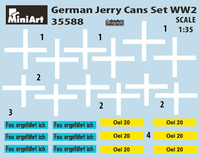 MiniArt 35588 1/35 German Jerry Cans Set WWII